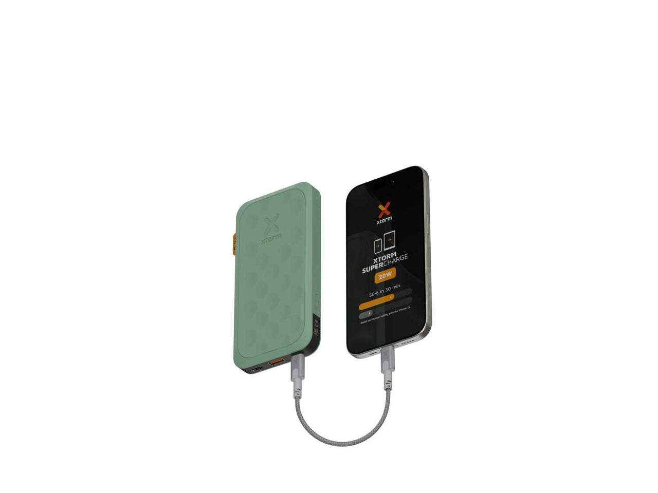 Powerbank 20W - 10.000 mAh - Fuel Series 5 - Sage Green - Xtorm NL